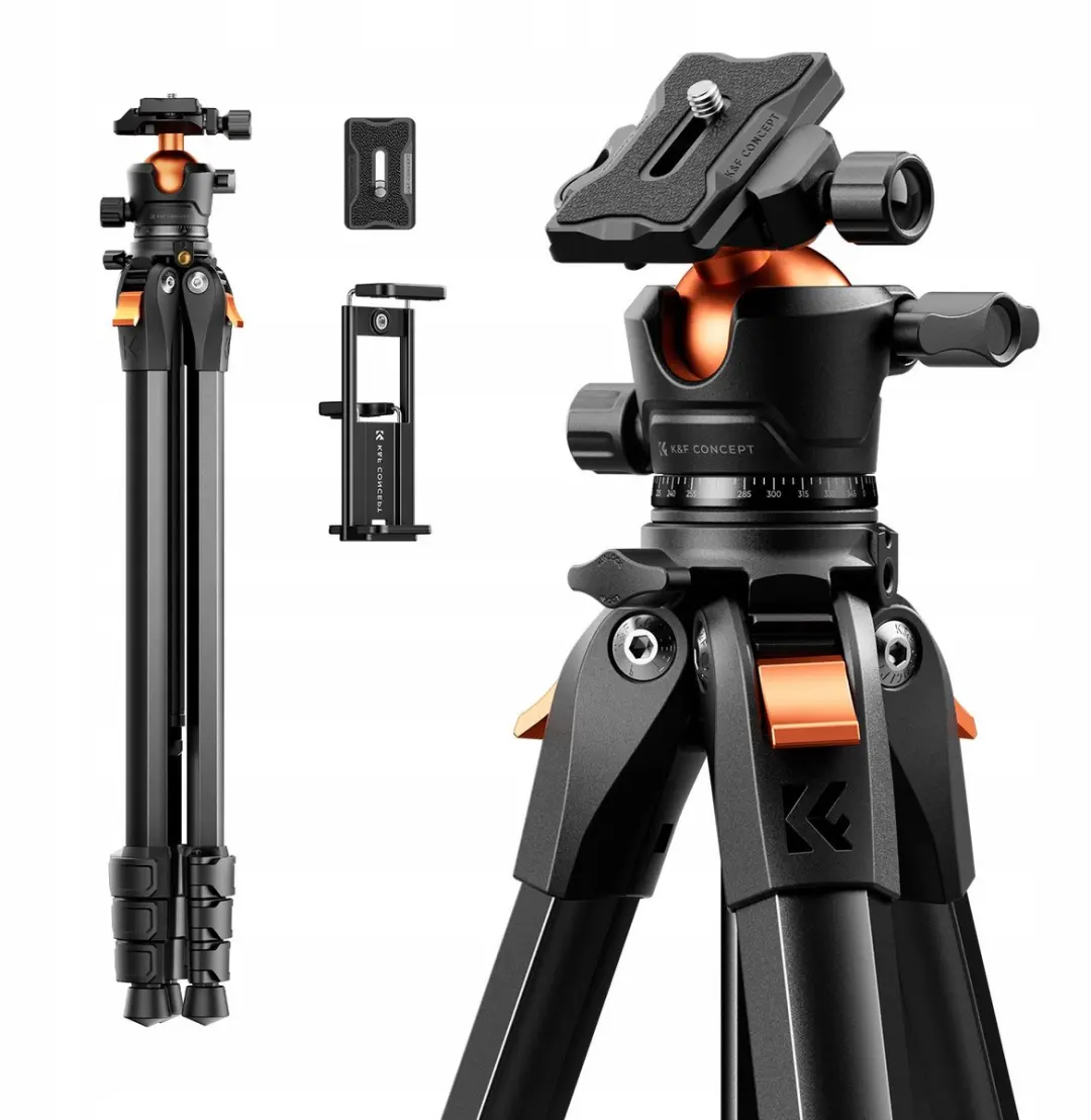 K&F Concept Statief 172cm Arca-Swiss 3D Kop