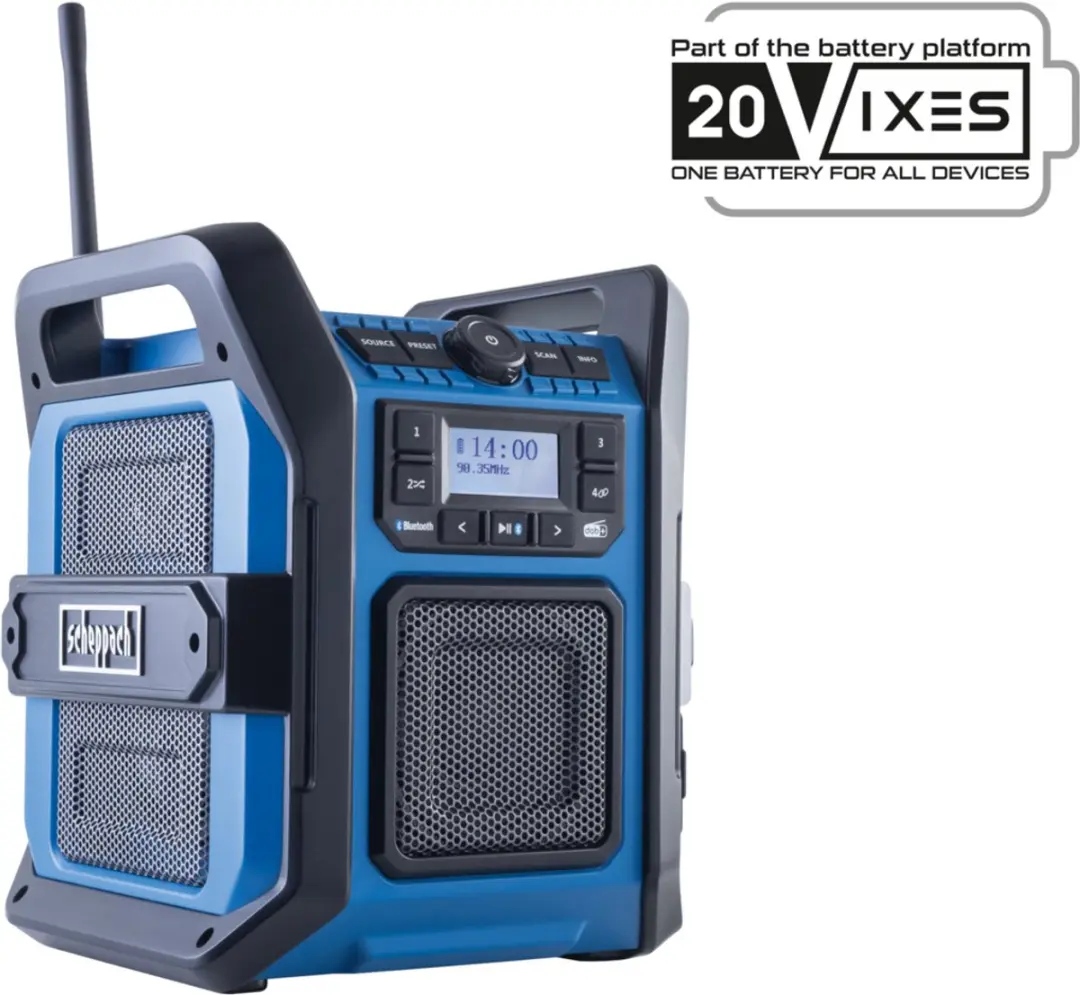 Scheppach Accu Bouwradio C-DAB30-X 20V - Blauw