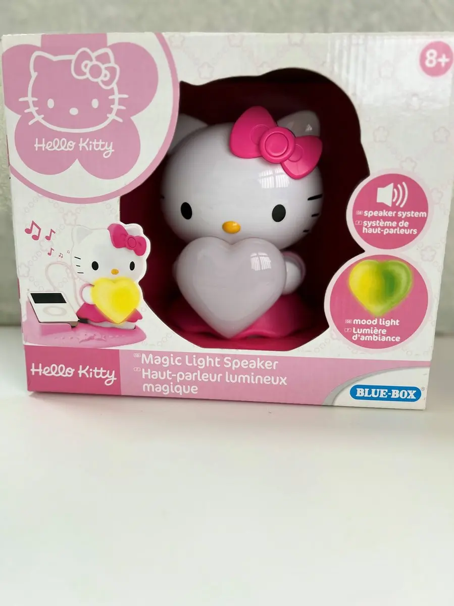 Hello Kitty Magische Luidspreker met Licht - Roze/Wit
