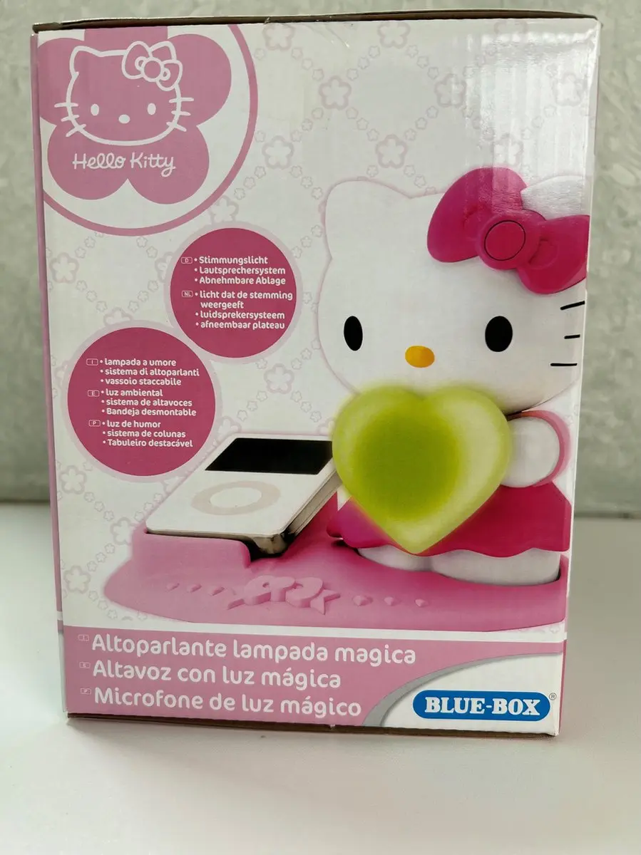 Hello Kitty Magische Luidspreker met Licht - Roze/Wit