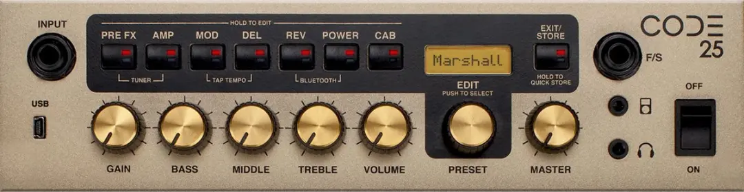 Marshall CODE25 Digital Combo 25W - Zwart