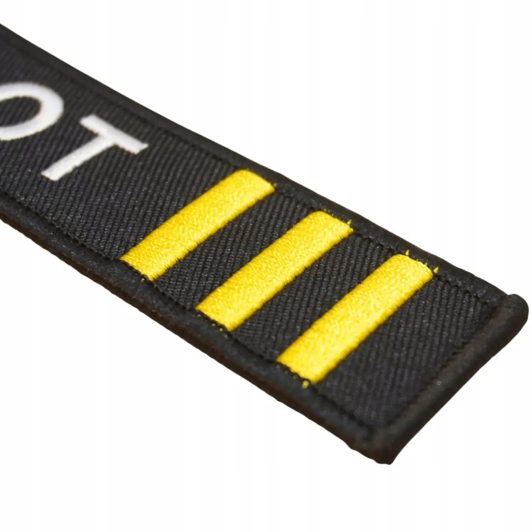 Pilot Sleutelhanger met Borduring