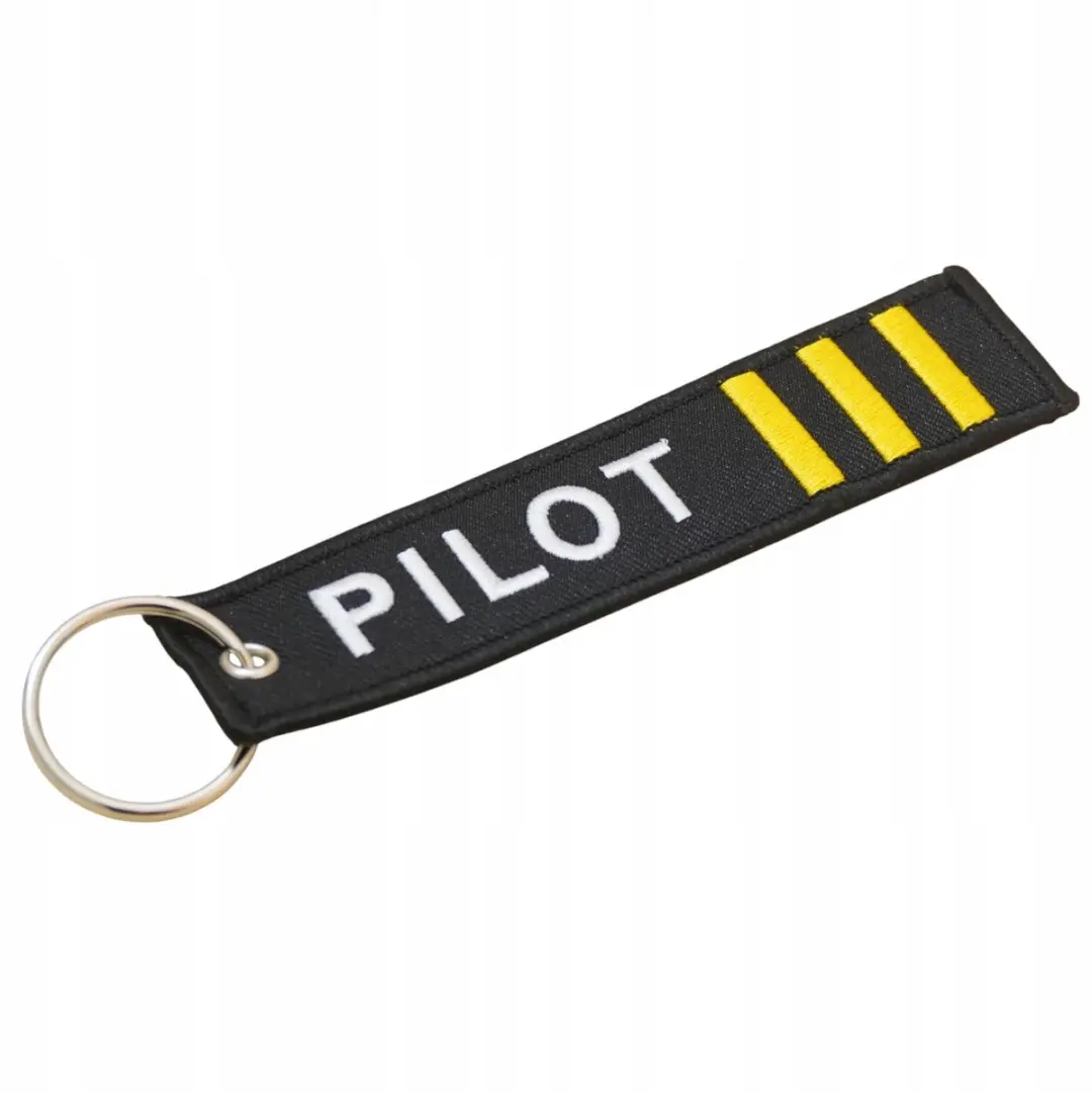 Pilot Sleutelhanger met Borduring