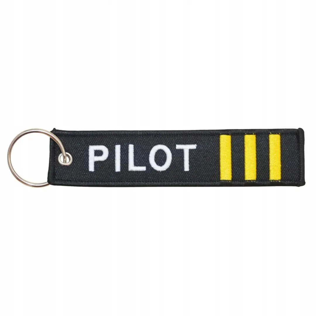 Pilot Sleutelhanger met Borduring