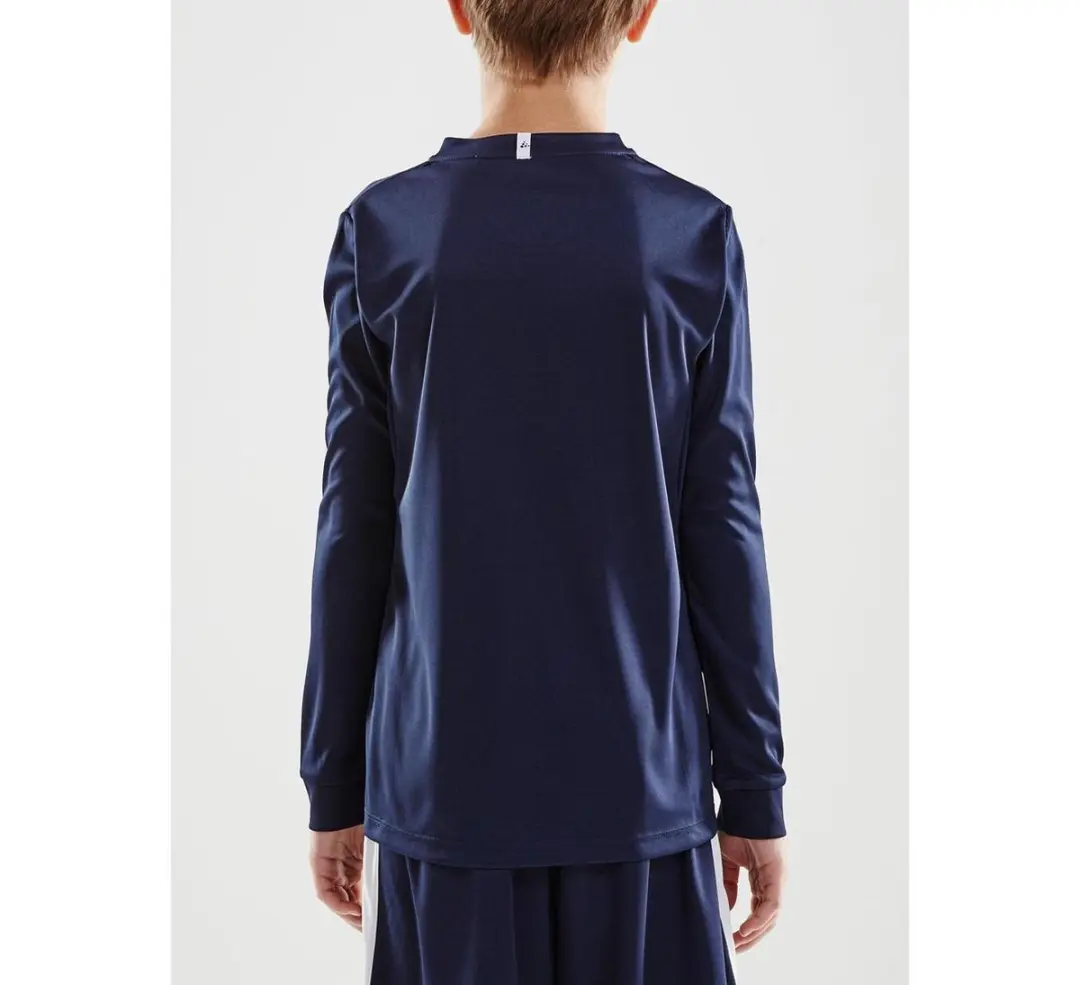 Craft Squad Jersey Solid LS Sportshirt Junior 134 - Blauw/Wit