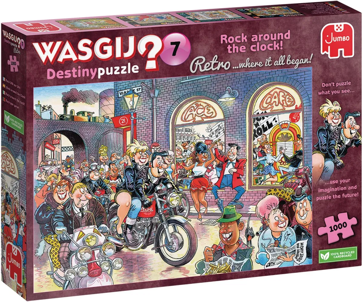 Wasgij Destiny Rock Around The Clock Puzzel 1000 Stuks - Meerkleurig
