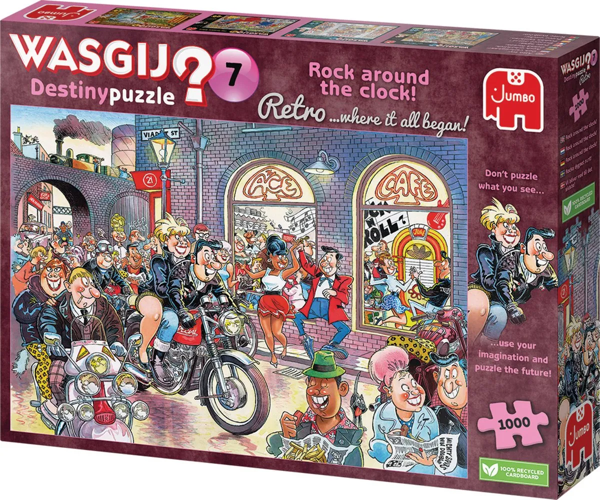 Wasgij Destiny Rock Around The Clock Puzzel 1000 Stuks - Meerkleurig