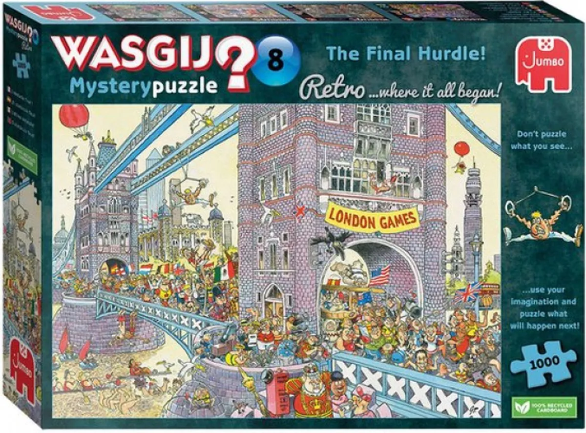 Wasgij Retro Mystery 8 1000 Stuks - Meerkleurig
