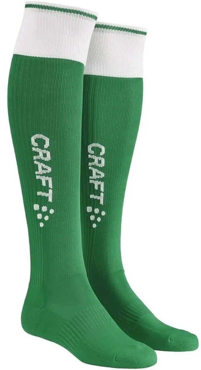 Craft Progress 2.0 Contrast Voetbalkousen 31/33 - Groen/Wit