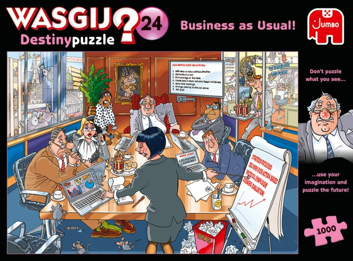Wasgij Destiny 24 Business As Usual! Puzzel 1000 Stuks - Meerkleurig