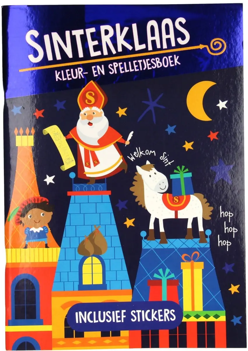 Van der Meulen Sinterklaas Kleurboek & Spelletjesboek A4