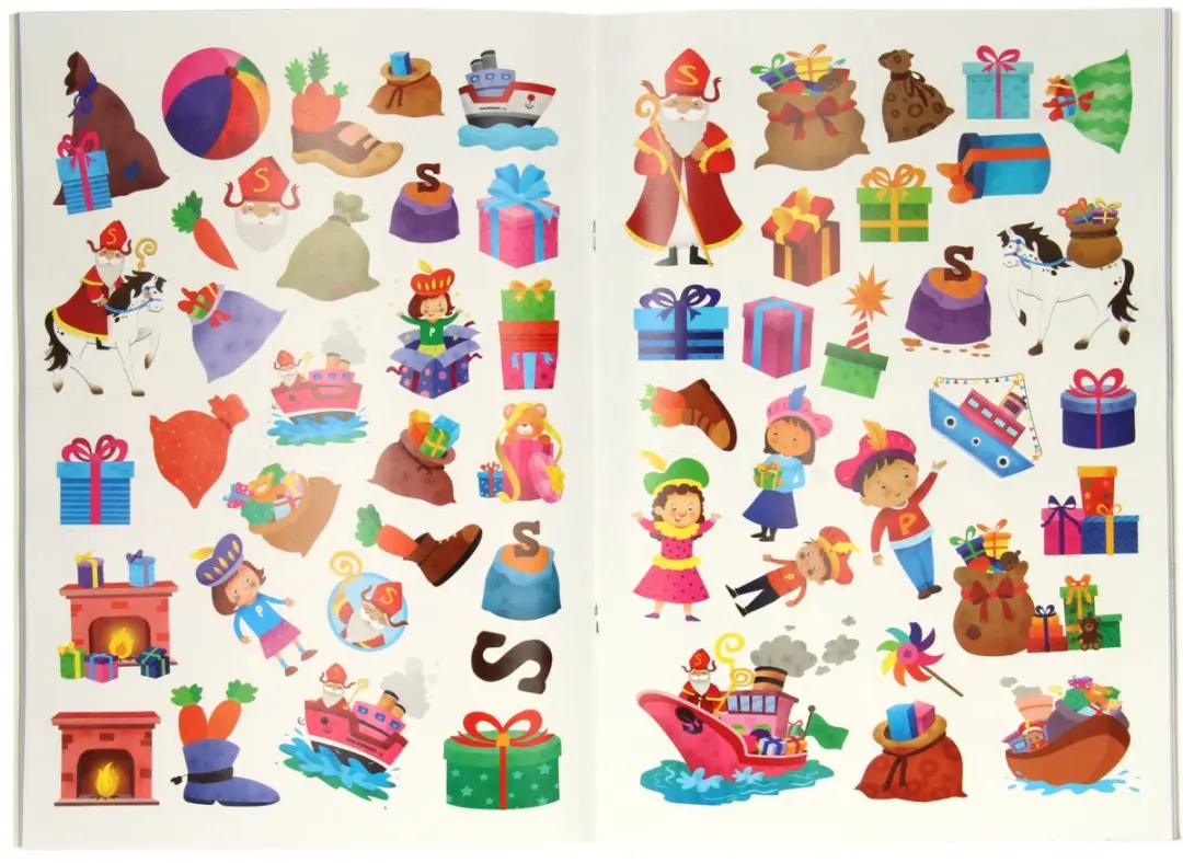 Van der Meulen Sinterklaas Kleurboek & Spelletjesboek A4 - Meerkleurig