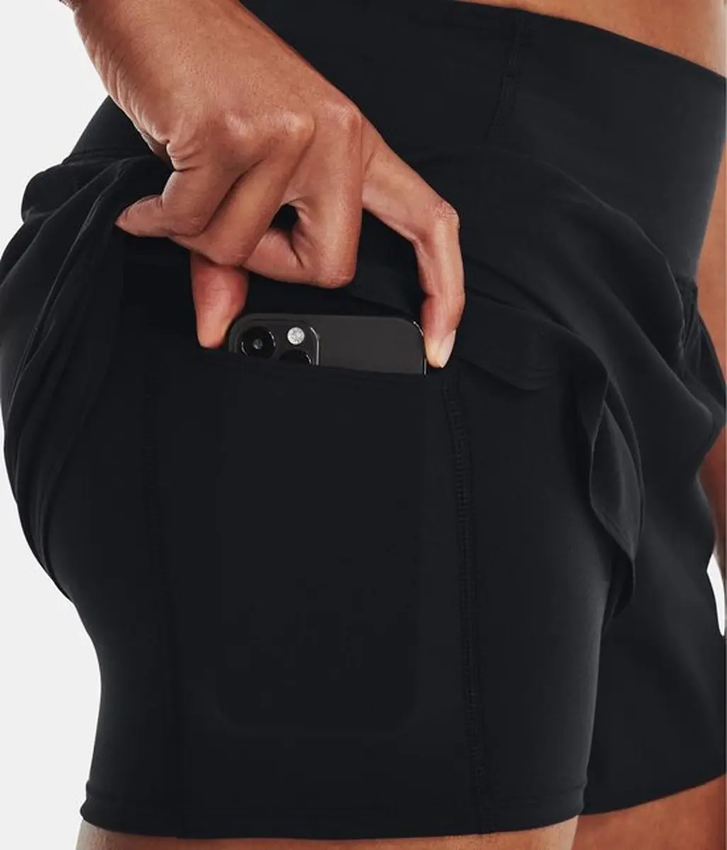 Under Armour Flex Woven 2-in-1 Sportshort Dames - XS - Zwart - afbeelding 6 van 6