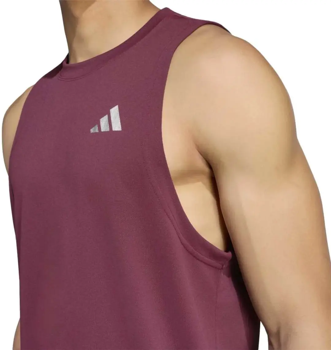 Adidas Mouwloos T-shirt - M - Paars