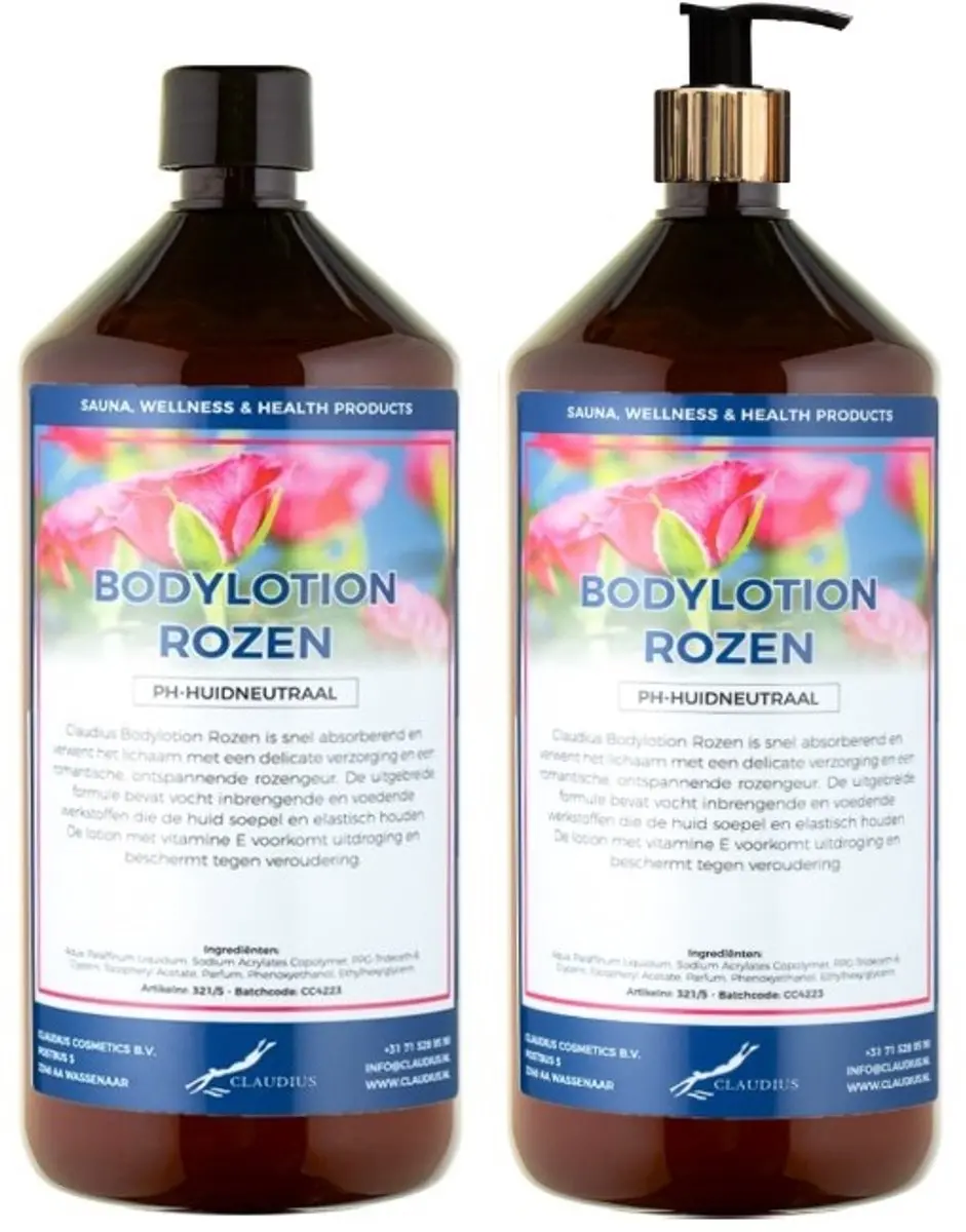 Splashbox Cosmetics Bodylotion Rozen 1L - 2 Stuks