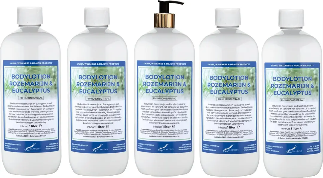 Splashbox Cosmetics Rozemarijn & Eucalyptus Bodylotion 5L