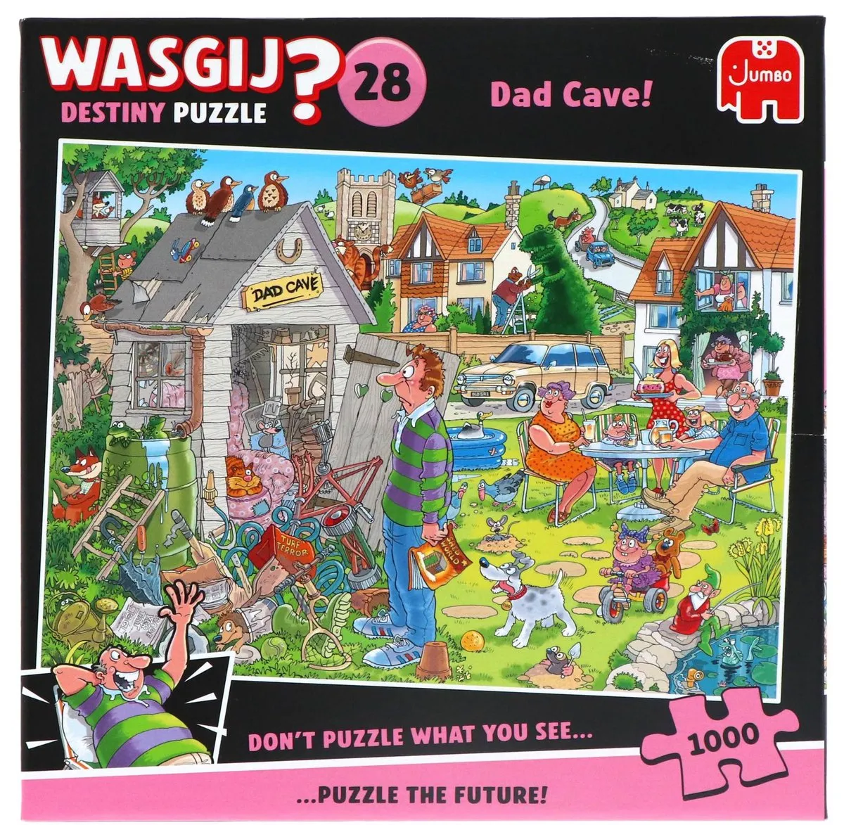 Wasgij Destiny 28 De Mancave van Pa Puzzel 1000 Stukjes - afbeelding 6 van 7