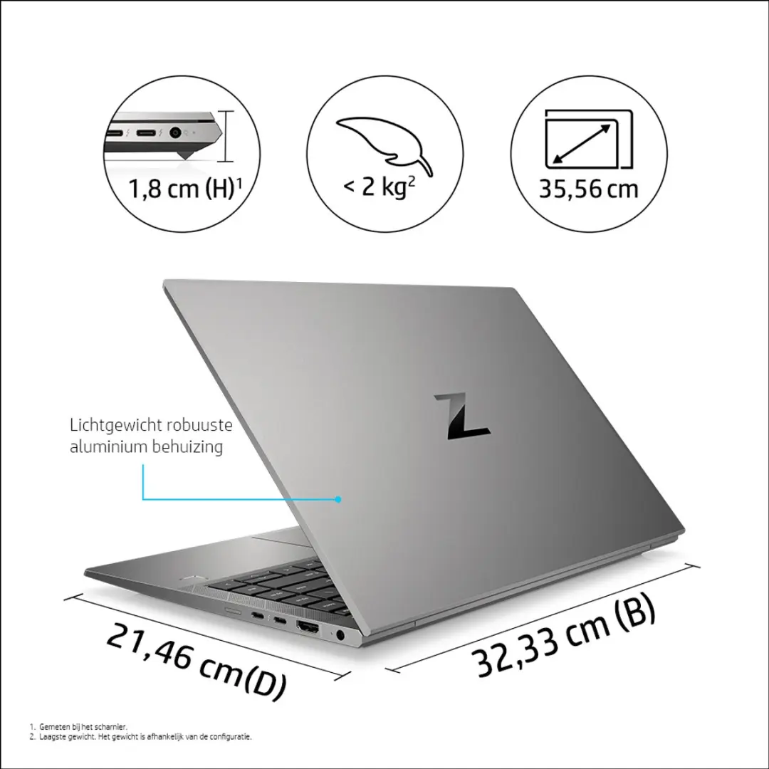 HP ZBook Firefly 14 G8 i7-1165G7 Mobiel Werkstation - 16GB 512GB SSD Quadro T500 - Grijs
