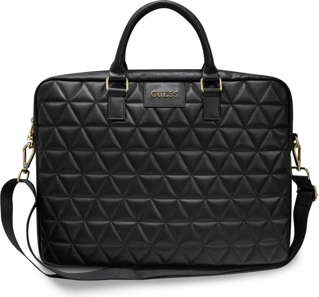 Guess Quilted Laptop Tote 5153 - 15 inch - Zwart