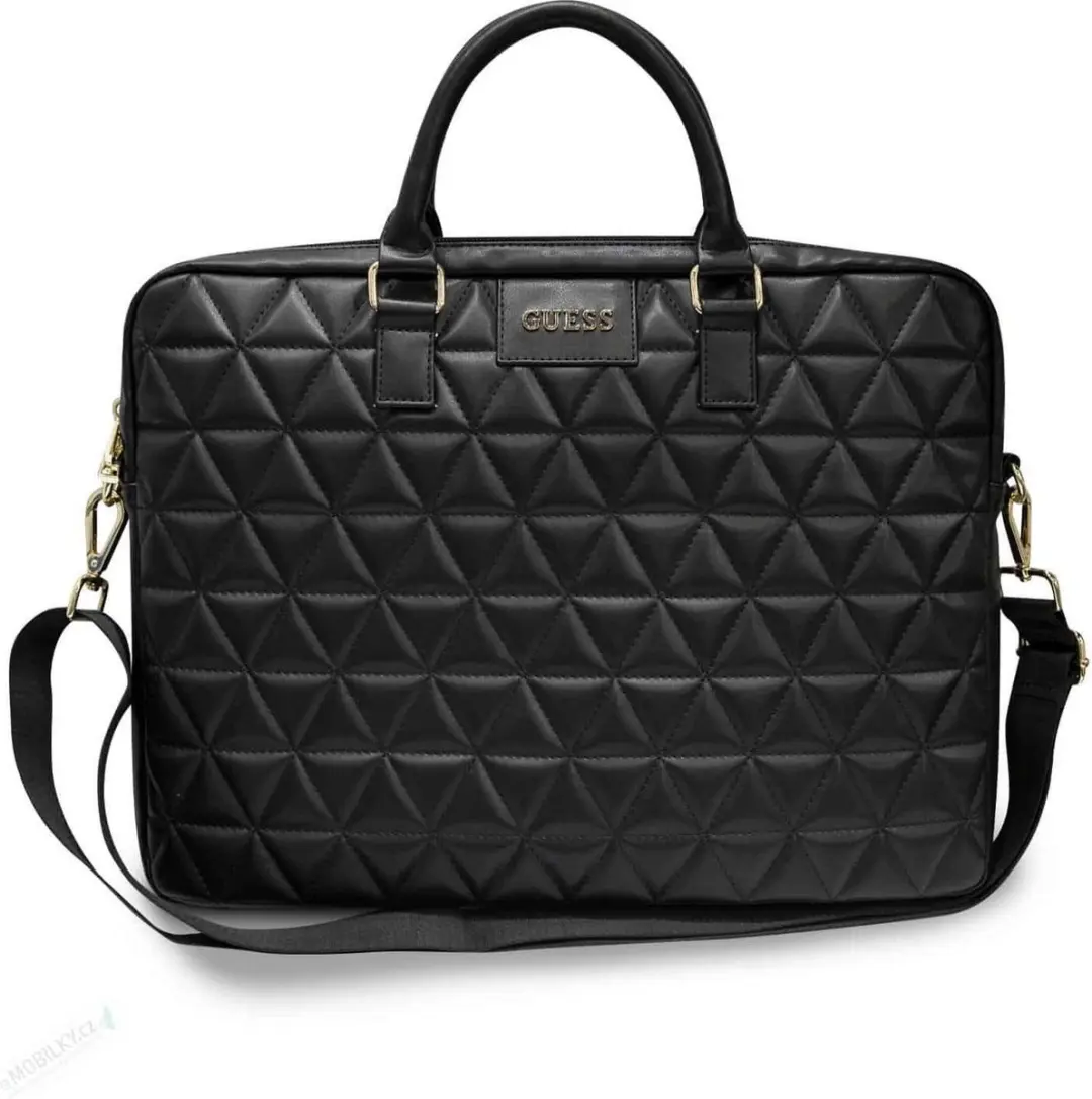 Guess Quilted Laptop Tote 5153 - 15 inch - Zwart