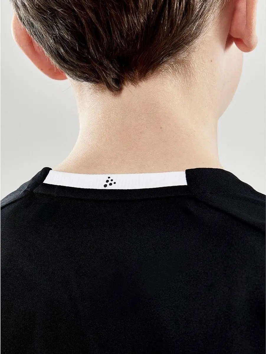 Craft Progress 2.0 Stripe Shirt Kinderen - 146/152 - Zwart/Rood