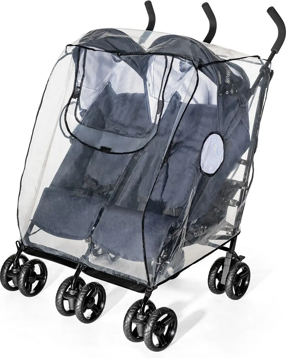 Reer Regenhoes Twinwagens Transparant