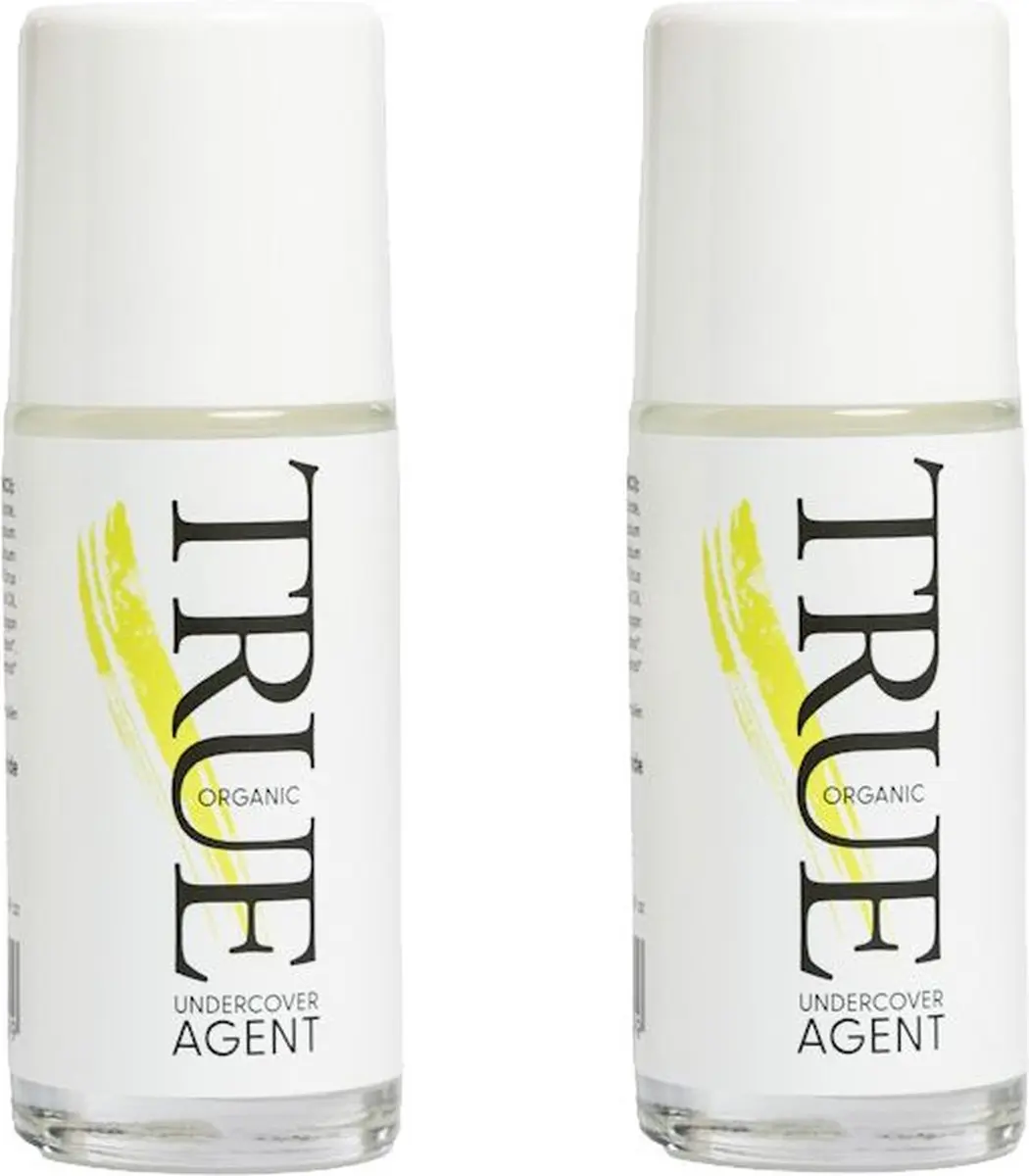 True Organic Undercover Agent Roll-on Deo Lemongrass 2x50ml