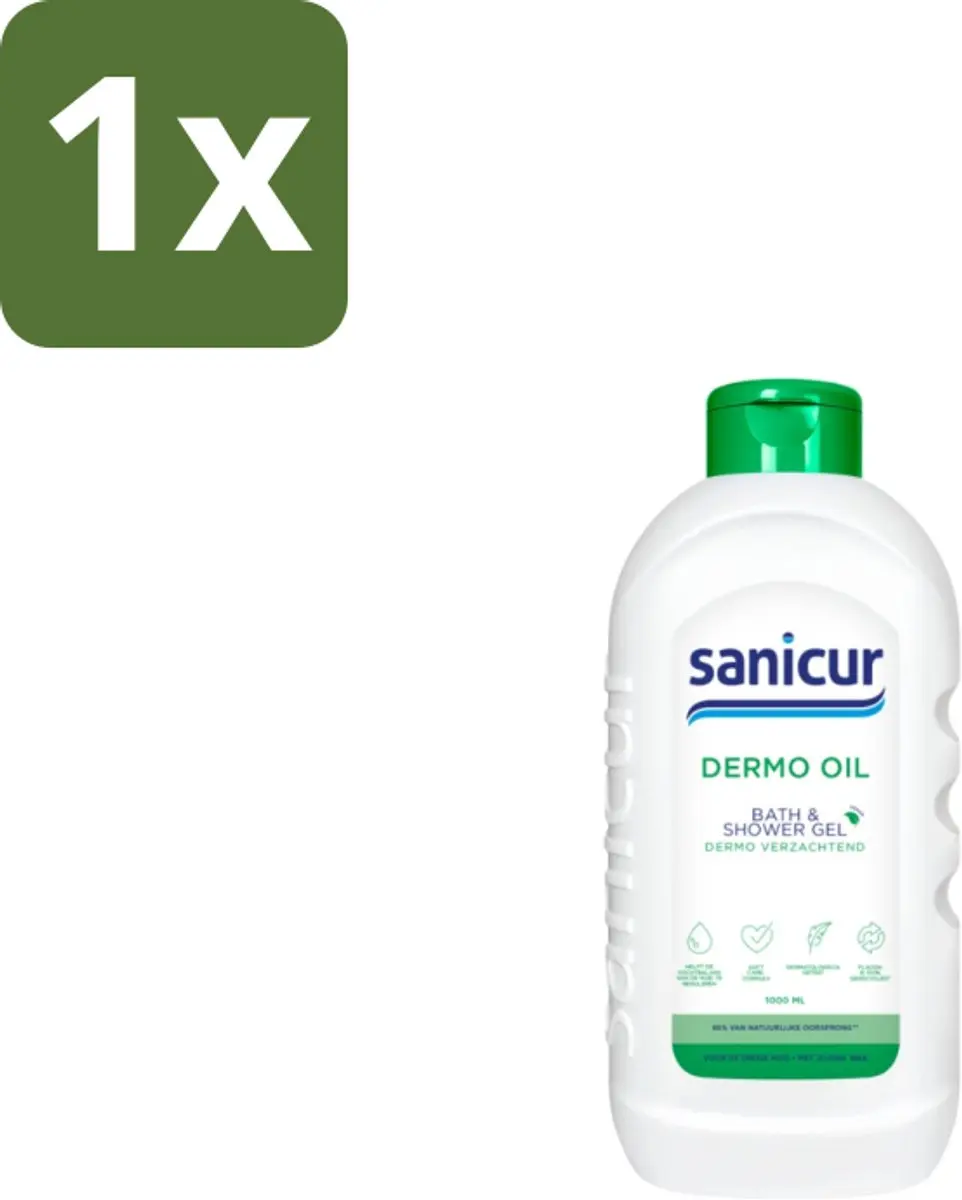 Sanicur Dermo Oil Bad- en Douchegel 1000ml