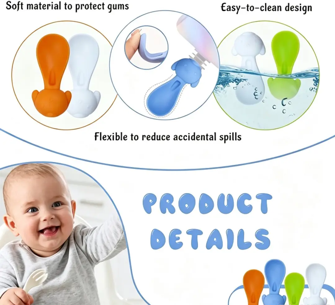 ECTEATOY Babyvoedingsset 3-delig - Siliconen - 3 Stuks