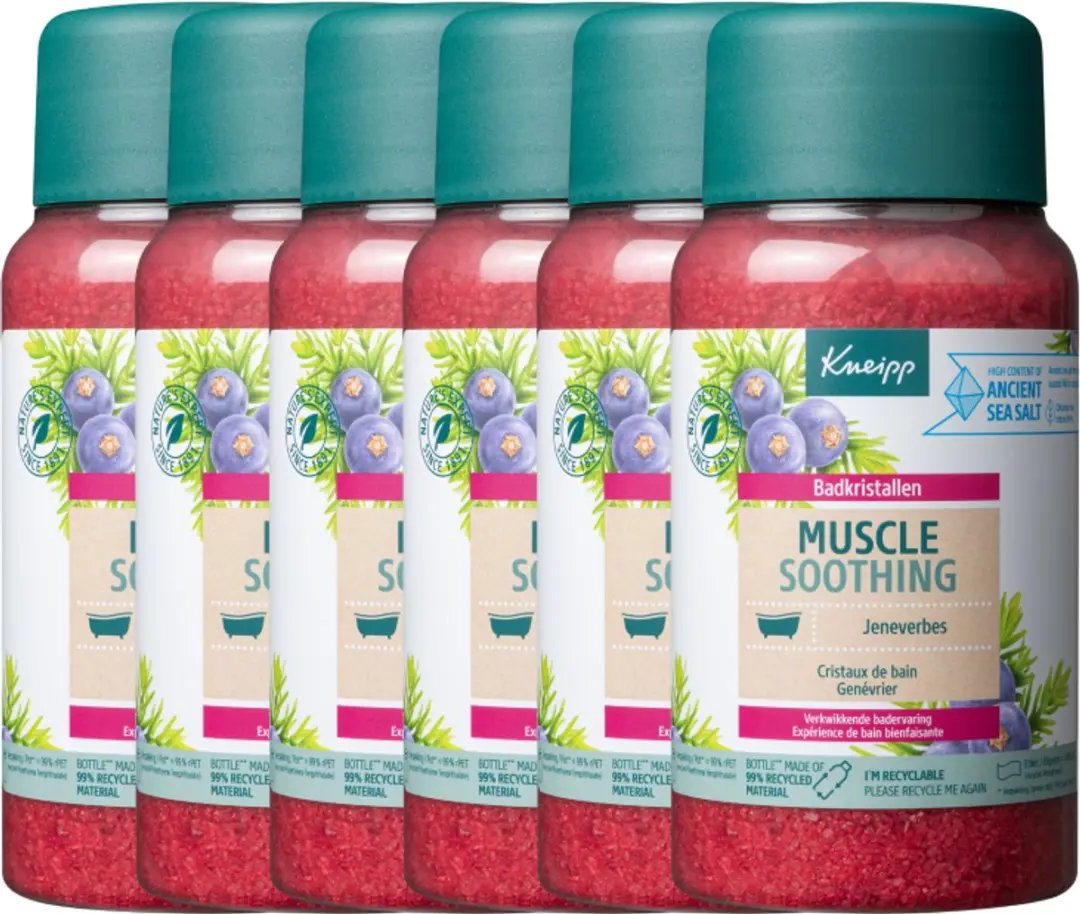 Kneipp Muscle Soothing Badkristallen Jeneverbes 6x600ml