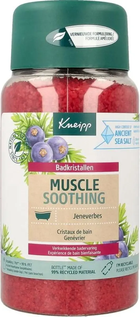Kneipp Muscle Soothing Badkristallen Jeneverbes 6x600ml