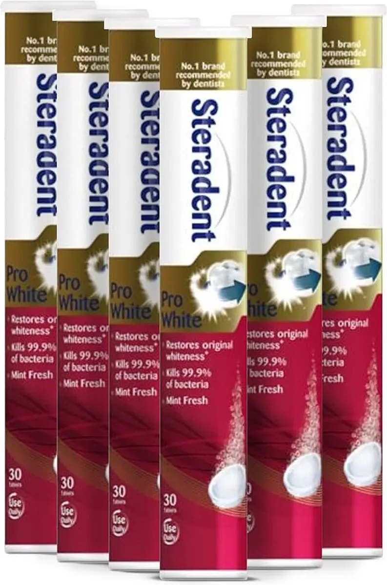 Steradent Pro White Kunstgebitreinigingstabletten