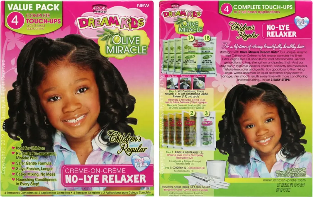 African Pride Dream Kids Olive Miracle Crème on Crème Kinderbehandelkit - 4x5ml