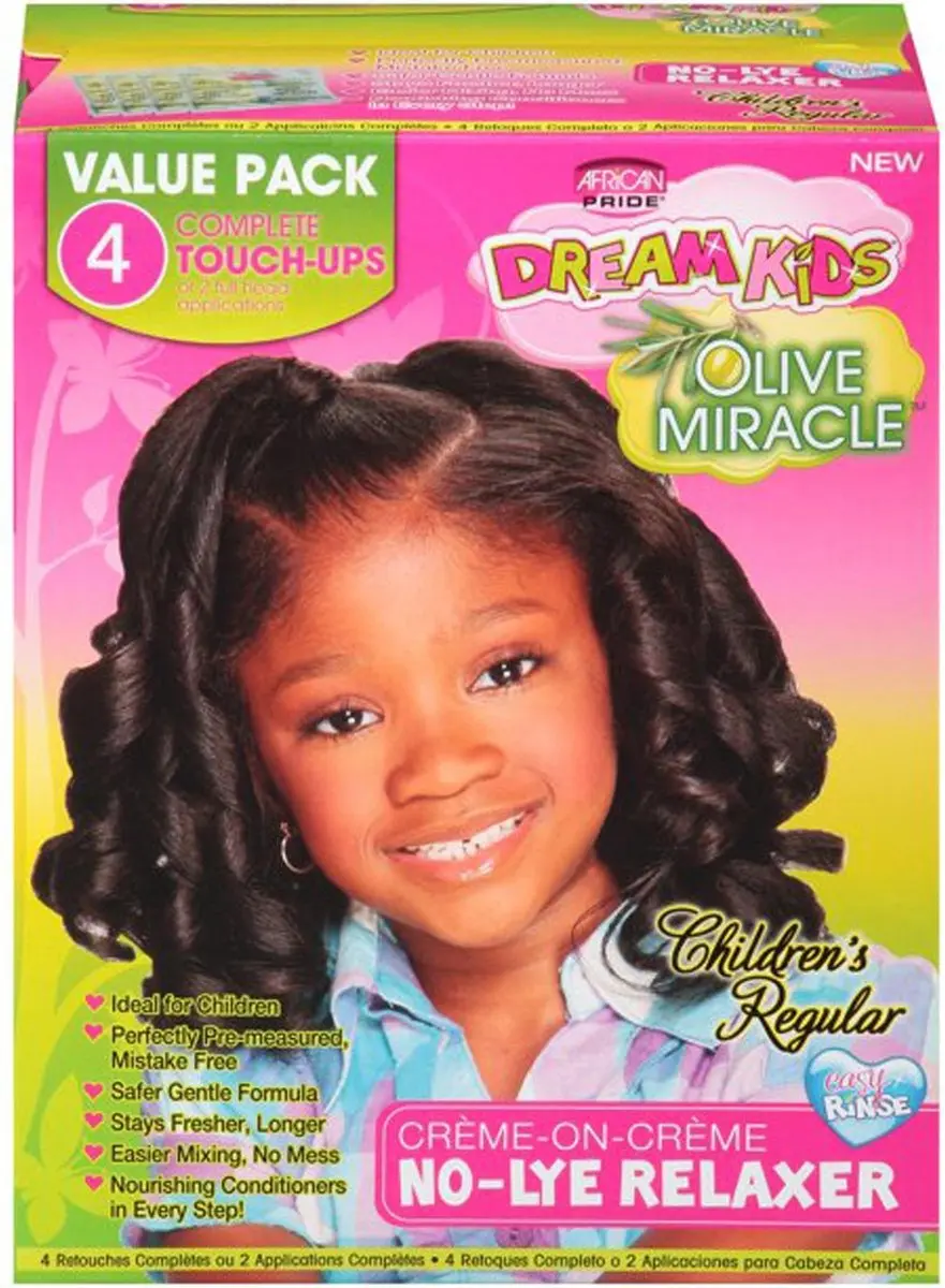 African Pride Dream Kids Olive Miracle Crème on Crème Kinderbehandelkit - 4x5ml