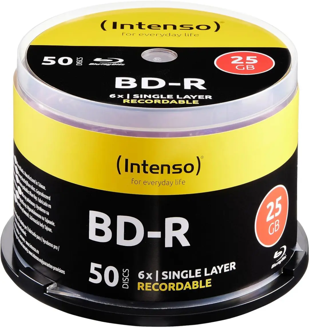 Intenso Blu-ray +R 25GB 50 Stuks