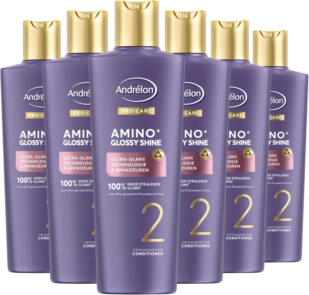 Andrélon PRO CARE Amino+ Glossy Shine Conditioner 1500ml - 6 Stuks