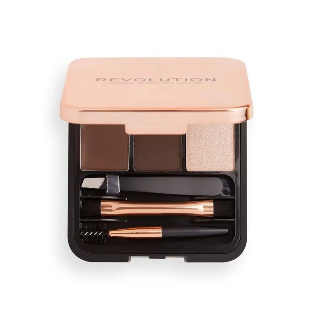 Makeup Revolution Brow Sculpt Kit Dark Brown 3ml