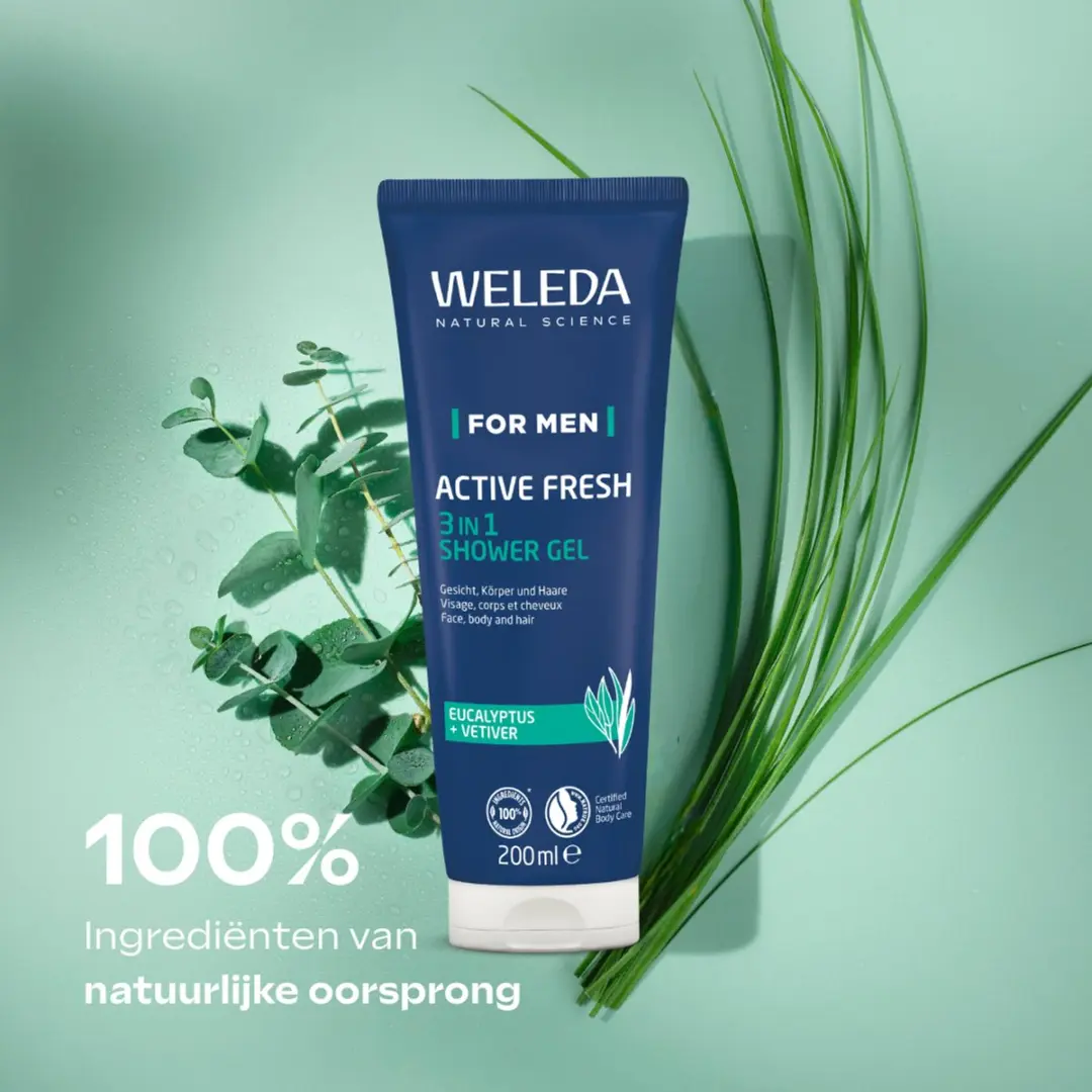 Weleda Men Fresh Morning Giftset - Hydraterende Crème & Douchegel 230ml