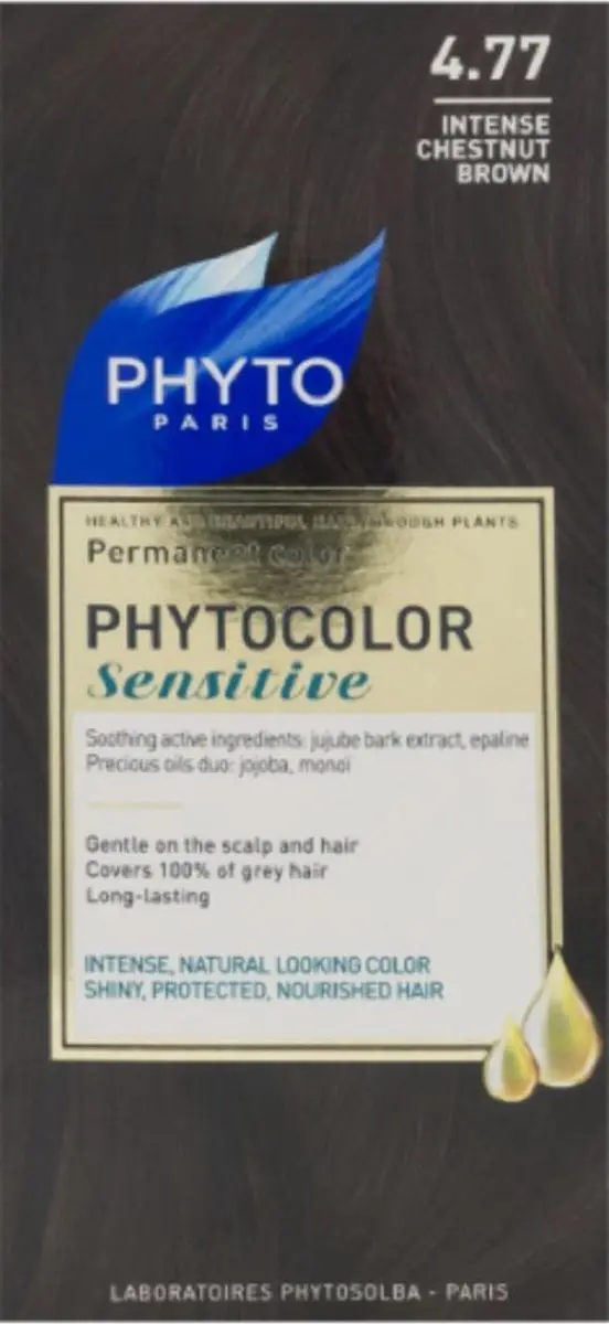 Phyto Phytocolor Sensitive 4.77 Intense RoodBruin Haarkleuring 132ml