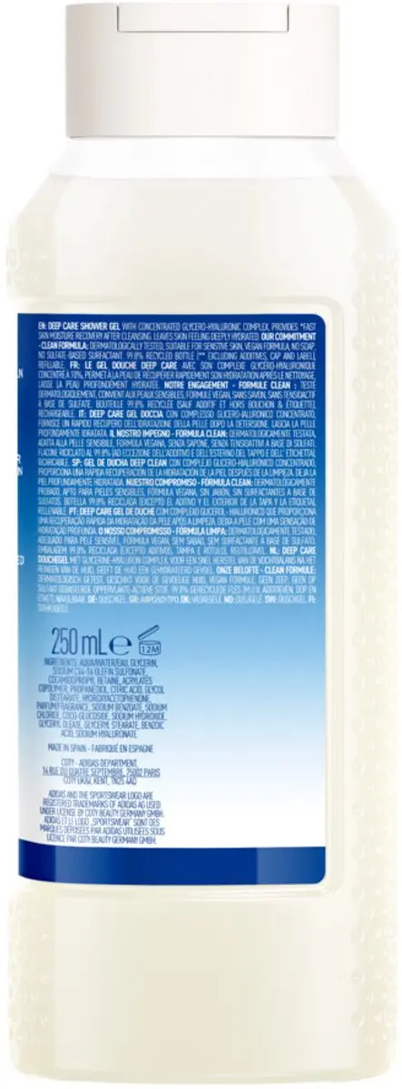 adidas Active Skin & Mind Deep Care Douchegel - 12x250ml