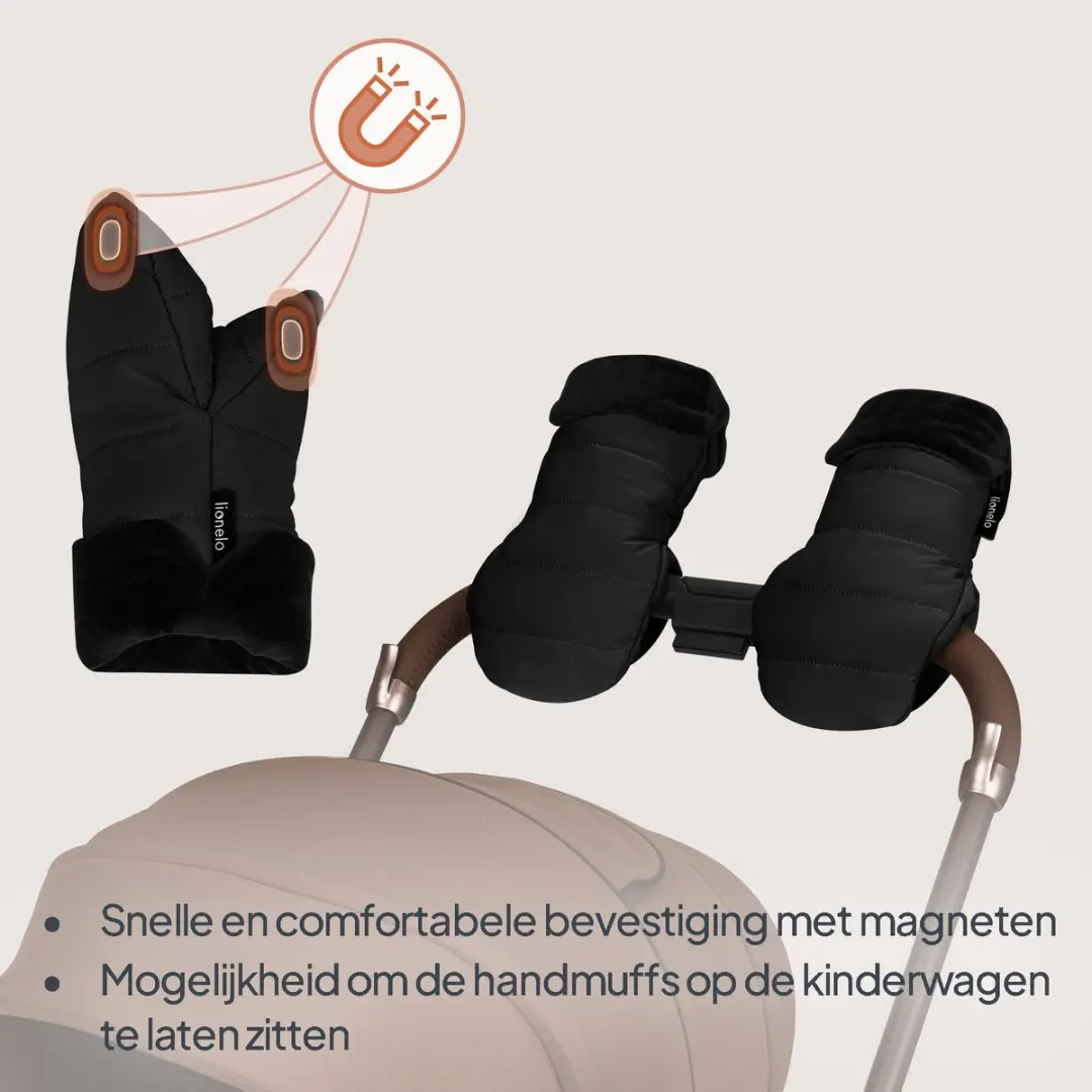 Lionelo Oli Winterhandschoenen - Magnetisch - Zwart - Universele maat