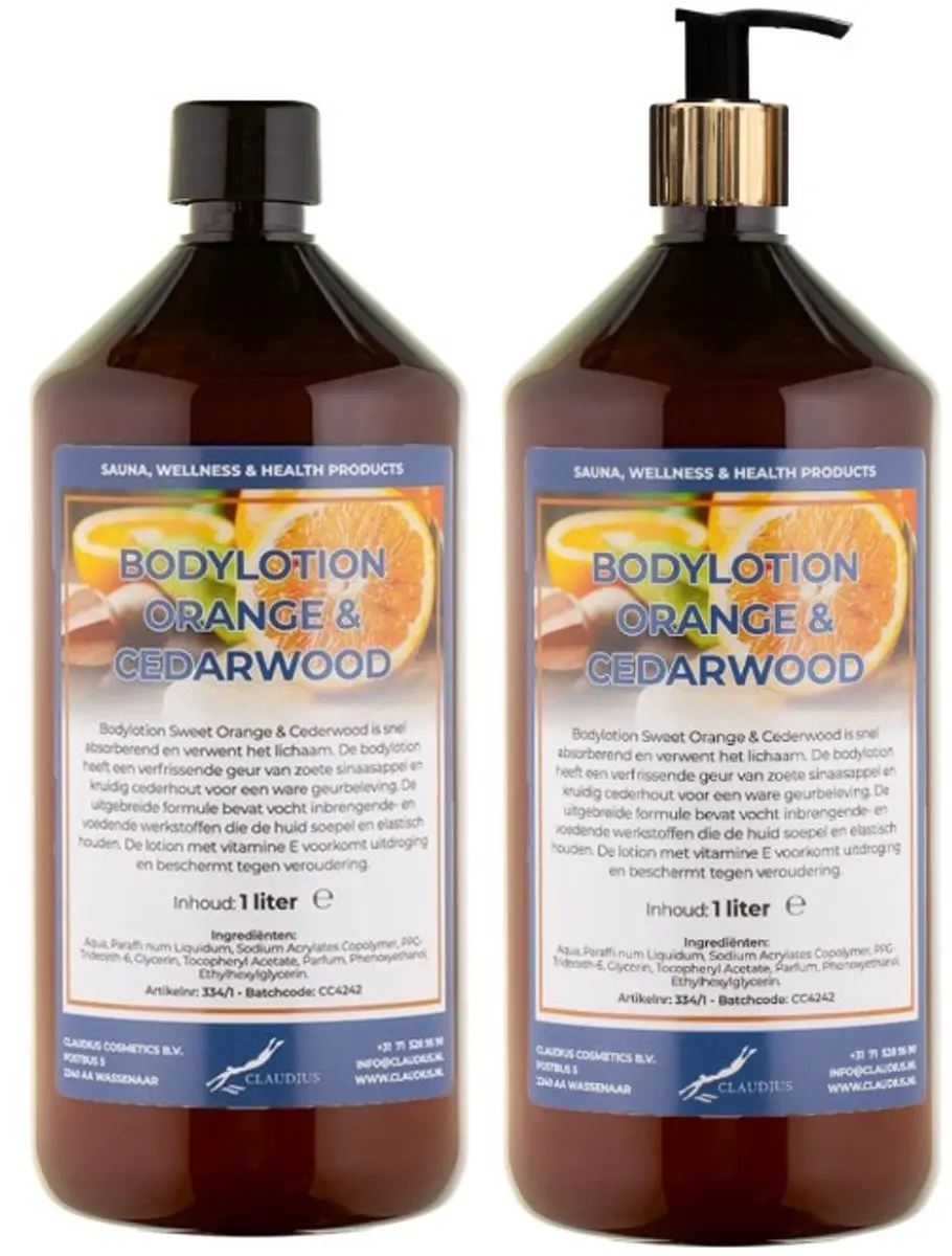 Splashbox Cosmetics Sweet Orange & Cedarwood Bodylotion 2L