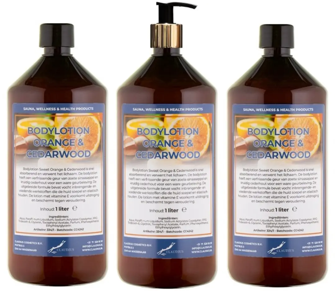 Splashbox Cosmetics Sweet Orange & Cedarwood Bodylotion 3L