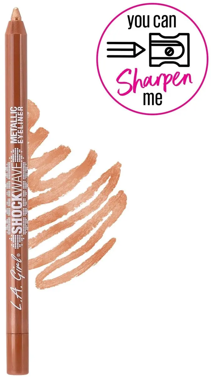 L.A. Girl Shockwave Metallic Eyeliner Penny - Goud/Rozig