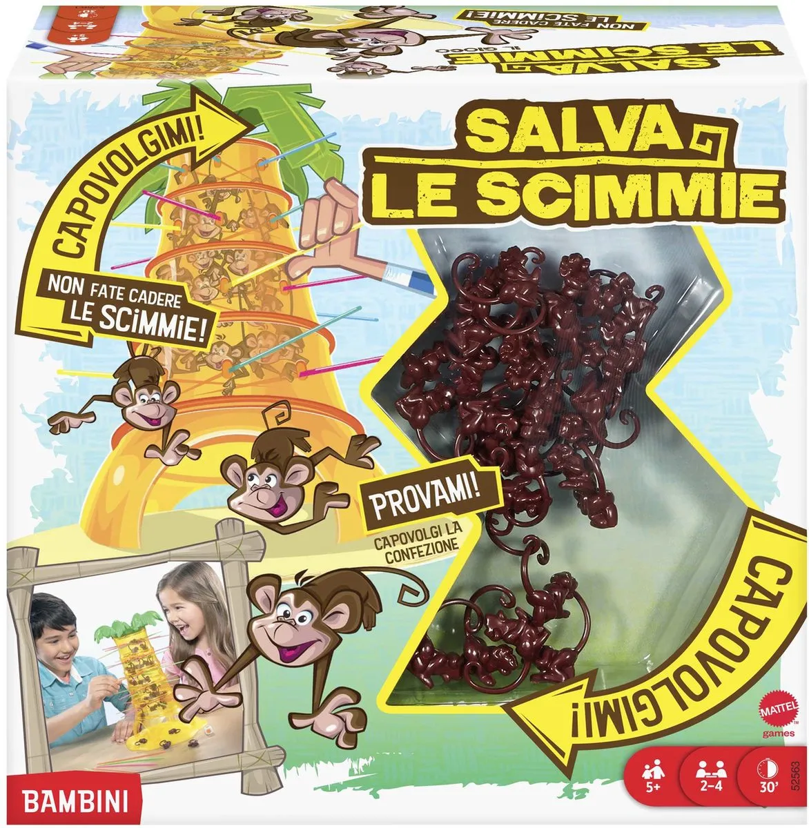 Mattel Games Vallende Aapjes Bordspel - 4 Spelers