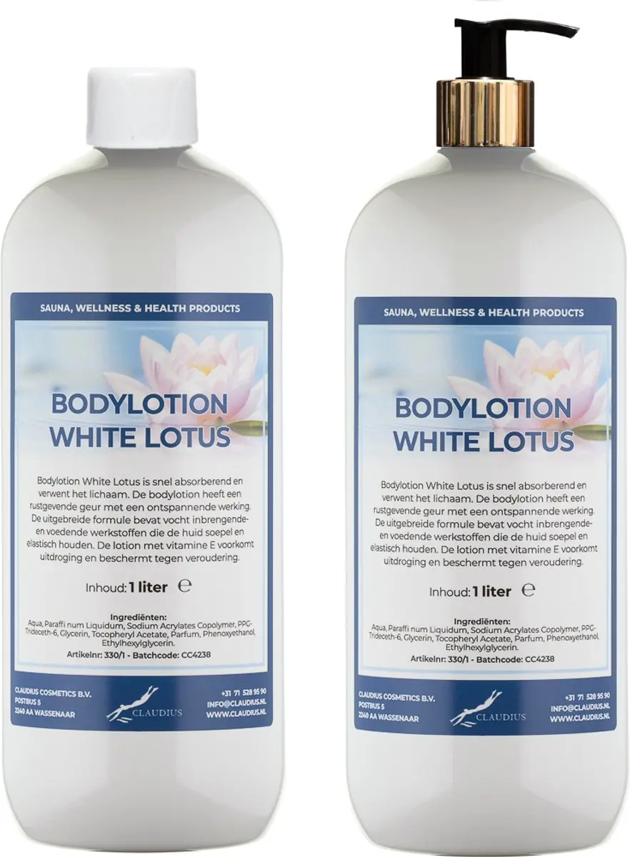 Splashbox Cosmetics White Lotus Bodylotion 2L - 2 Stuks
