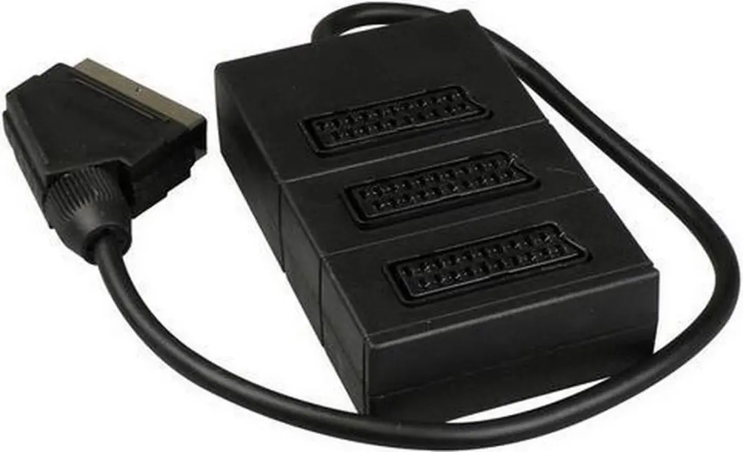 Grundig SCART Adapterkabel 1 naar 3 - Zwart