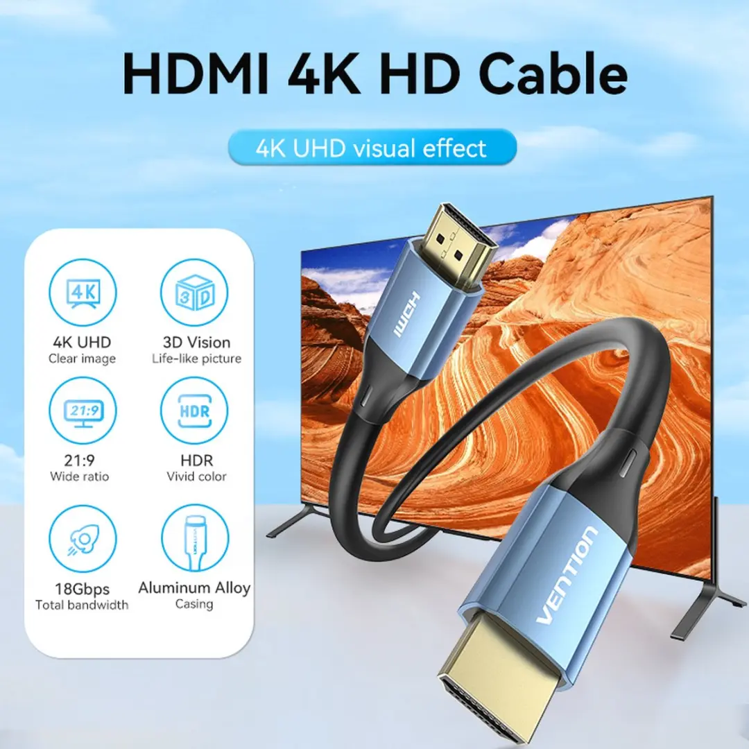 Vention ALHSH HDMI Kabel 2m - Type A - Blauw