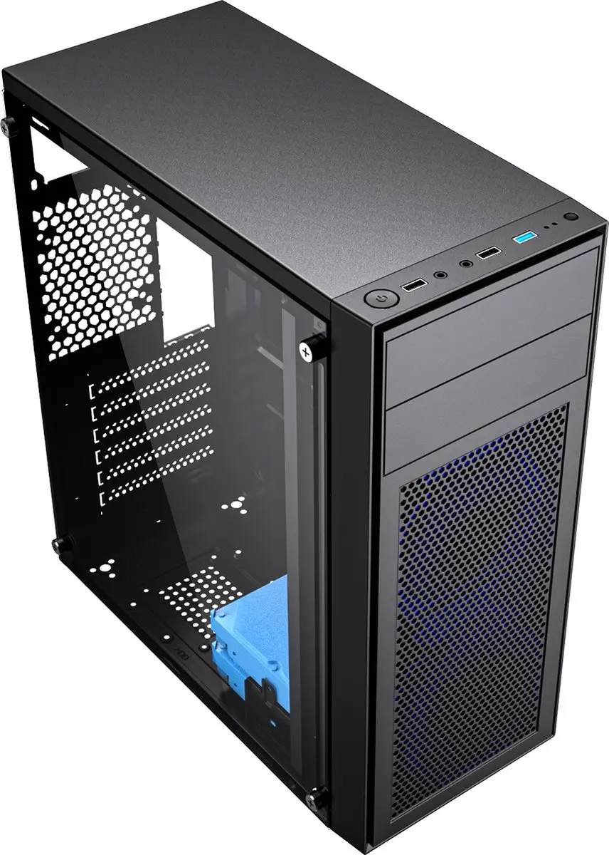 Gembird Fornax M100B Midi Tower - Zwart