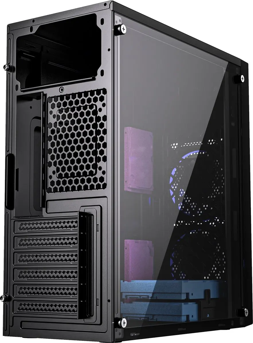 Gembird Fornax M100B Midi Tower - Zwart